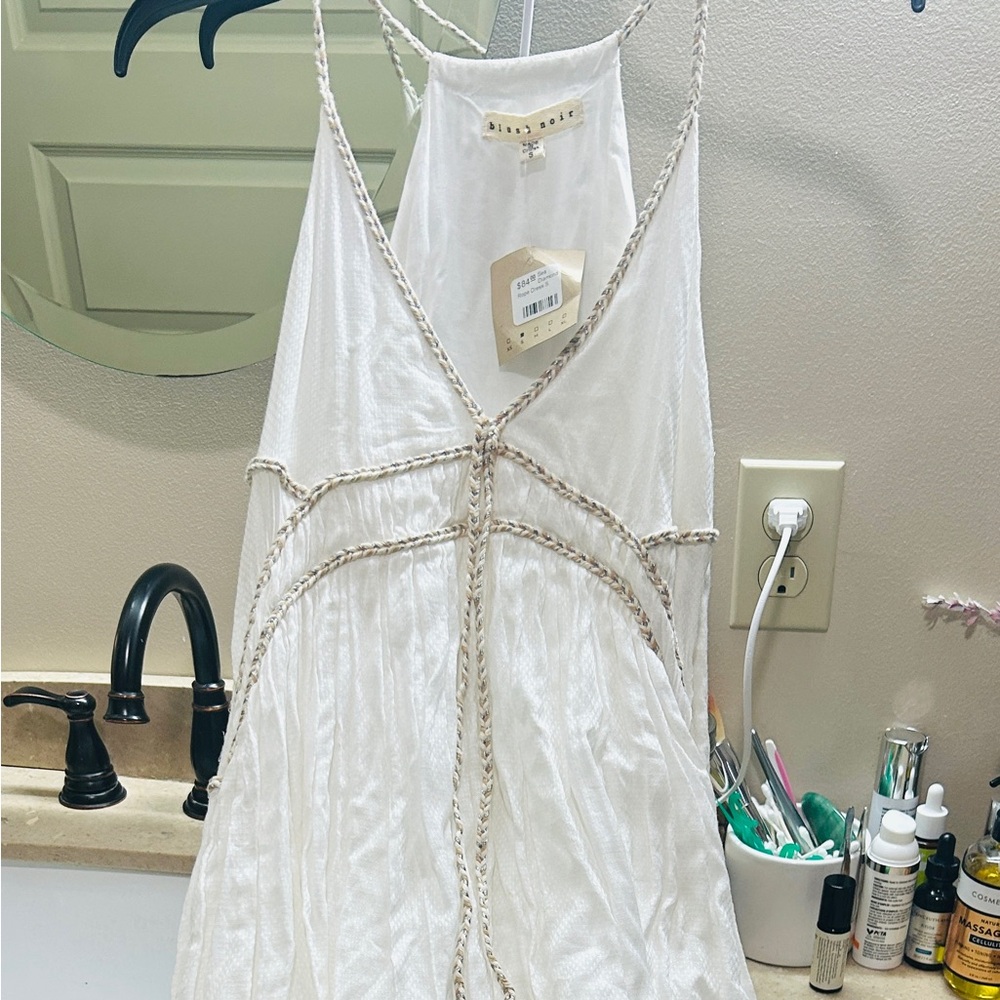 White Dress- Blush Noir Maxi Dress